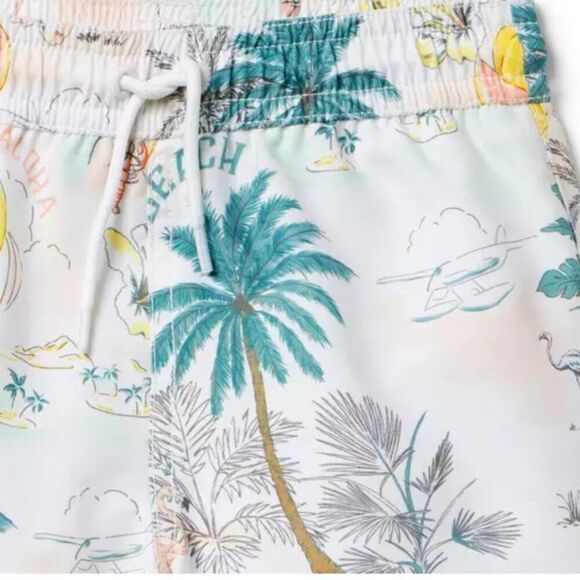 Janie and Jack 100049214 Tropical Island Recycled Tropical Island Swim Trunk NWT - Picture 3 of 11